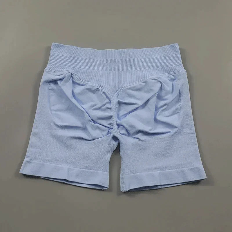 Shorts de sport ajustés |   Short de sport pour femmes, 4.5 pouces, pour gymnastique, Yoga, course à pied, exercice, tricot de qualité, respirant, sans couture, vêtements de mise en forme