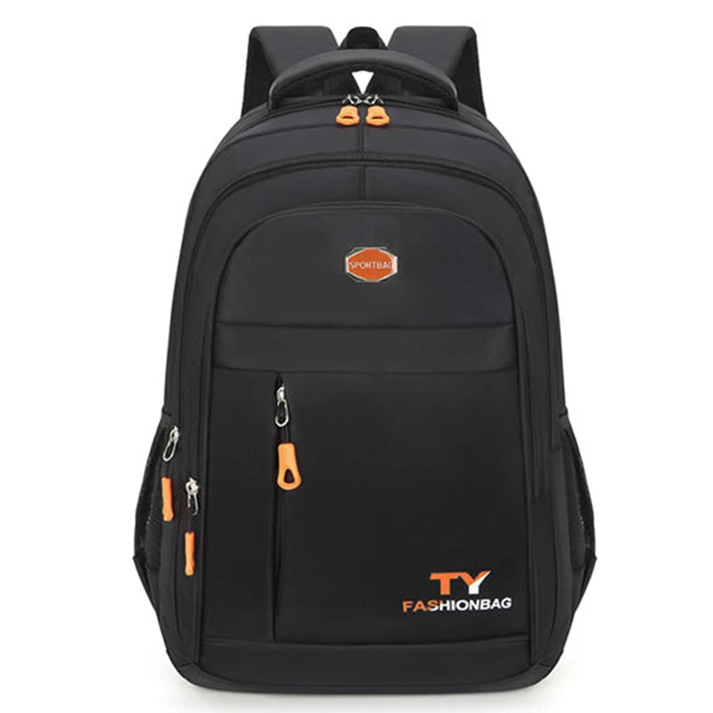 Zaino scuola unisex in nylon ad alta capacità, cartella, borsa scuola, zaino da viaggio capiente