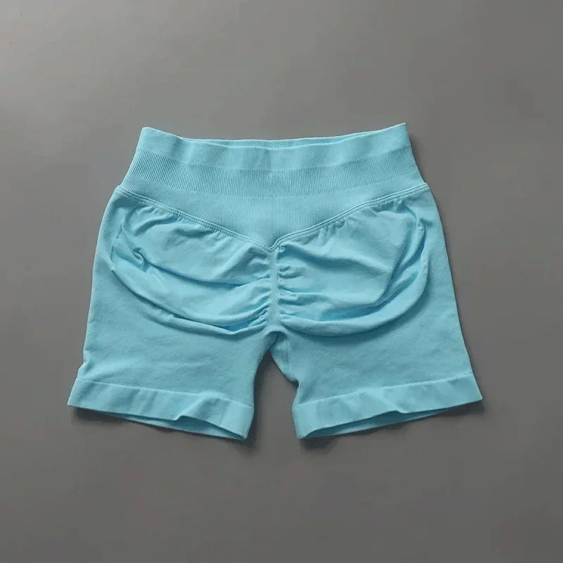 Shorts de sport ajustés |   Short de sport pour femmes, 4.5 pouces, pour gymnastique, Yoga, course à pied, exercice, tricot de qualité, respirant, sans couture, vêtements de mise en forme