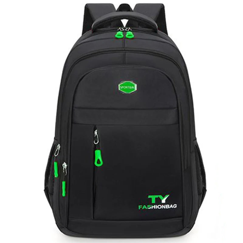 Zaino scuola unisex in nylon ad alta capacità, cartella, borsa scuola, zaino da viaggio capiente