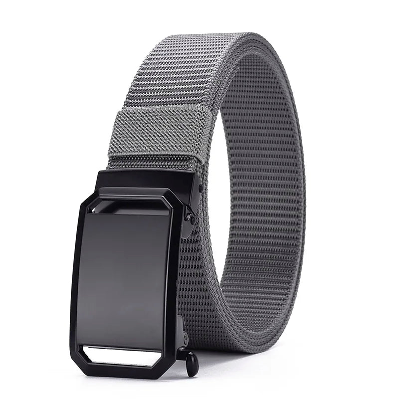Ceinture en toile à boucle automatique pour hommes, de haute qualité, Simple, décontractée, en jean, Design à la mode, nouvelle collection