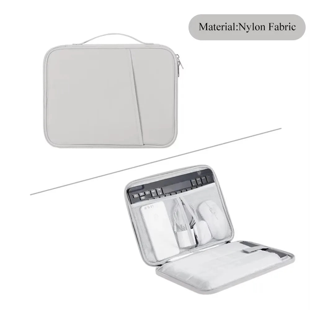 Custodia tablet 11-13 pollici in nylon con organizer interno