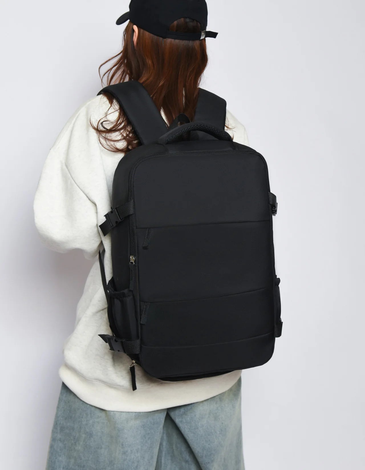 Zaino scuola unisex leggero in nylon, cartella, borsa scuola, zaino da viaggio capiente