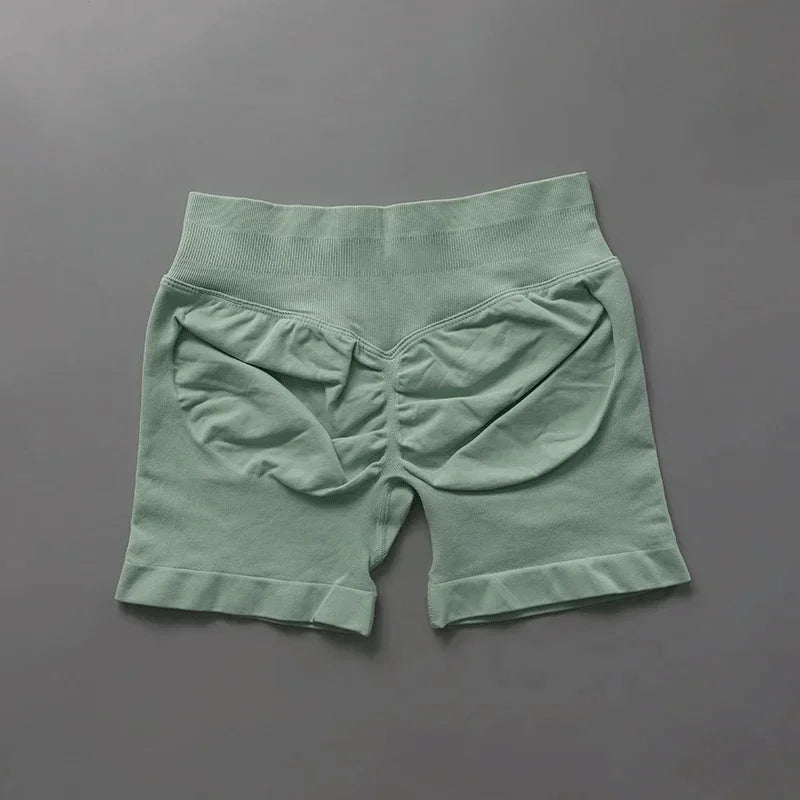 Shorts de sport ajustés |   Short de sport pour femmes, 4.5 pouces, pour gymnastique, Yoga, course à pied, exercice, tricot de qualité, respirant, sans couture, vêtements de mise en forme