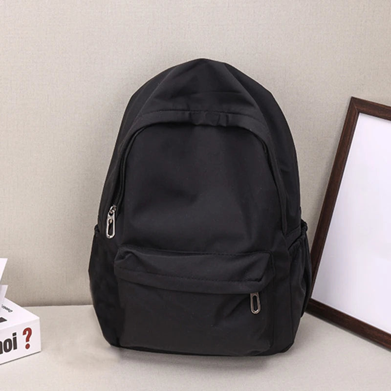 Zaino donna scuola in nylon impermeabile con grande capacità