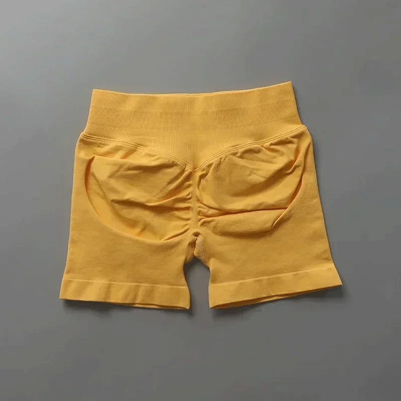 Shorts de sport ajustés |   Short de sport pour femmes, 4.5 pouces, pour gymnastique, Yoga, course à pied, exercice, tricot de qualité, respirant, sans couture, vêtements de mise en forme