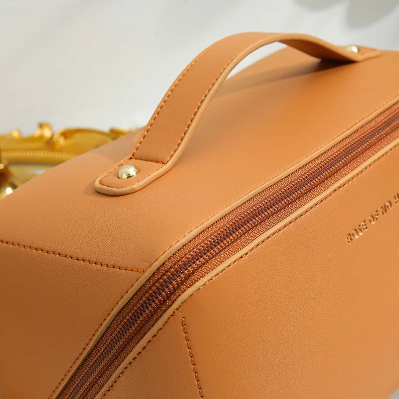 Beauty case donna da viaggio con manico e zip
