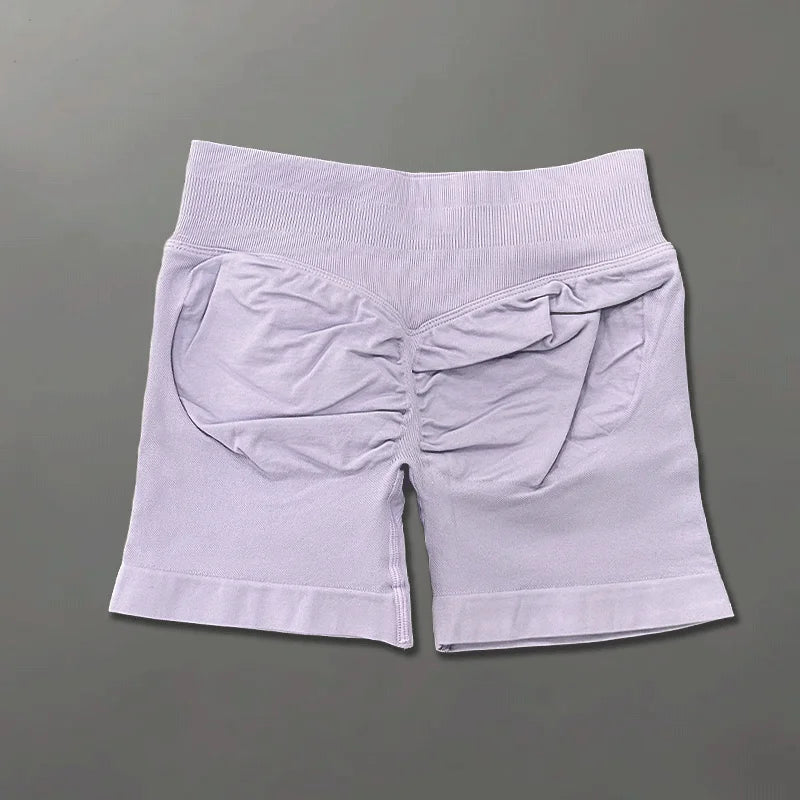 Shorts de sport ajustés |   Short de sport pour femmes, 4.5 pouces, pour gymnastique, Yoga, course à pied, exercice, tricot de qualité, respirant, sans couture, vêtements de mise en forme