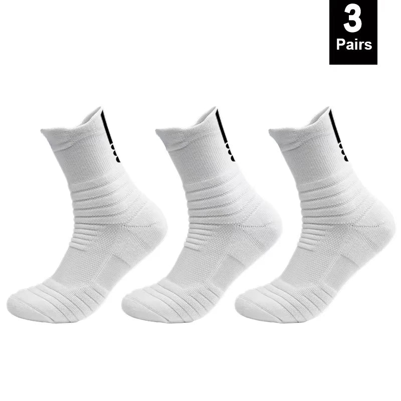 1/3 paires de chaussettes de Football antidérapantes pour hommes, chaussettes en coton, Tube court et Long, chaussettes de Sport respirantes et déodorantes 39-45