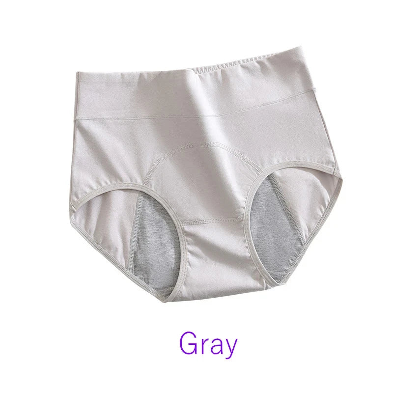 Slip mestruali donna a vita alta in cotone anti-perdita