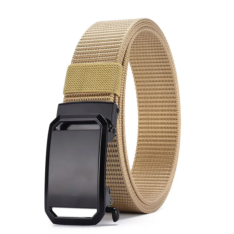 Ceinture en toile à boucle automatique pour hommes, de haute qualité, Simple, décontractée, en jean, Design à la mode, nouvelle collection