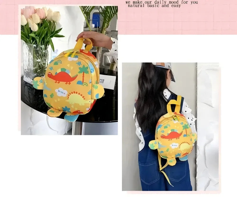 Zainetto bambini dinosauro in nylon per asilo
