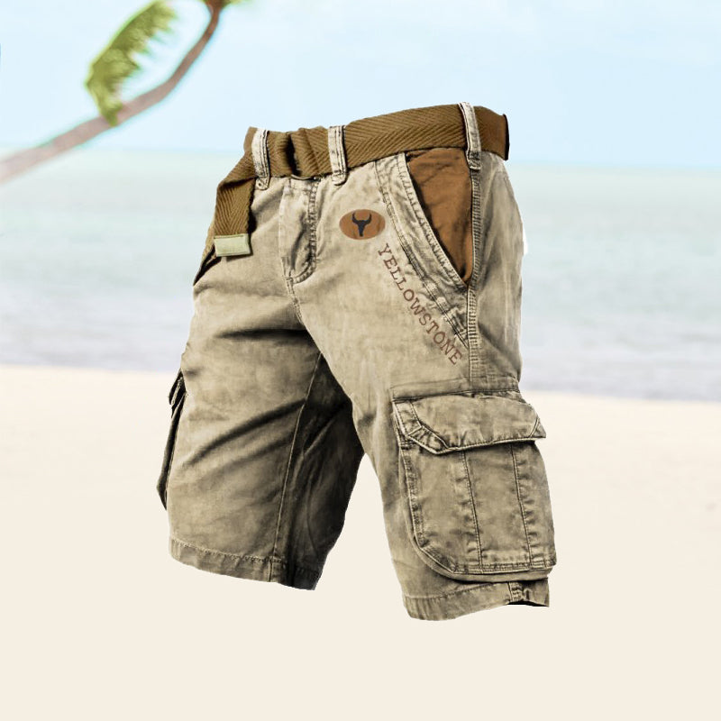 Shorts cargo uomo estivi con tasche multiple