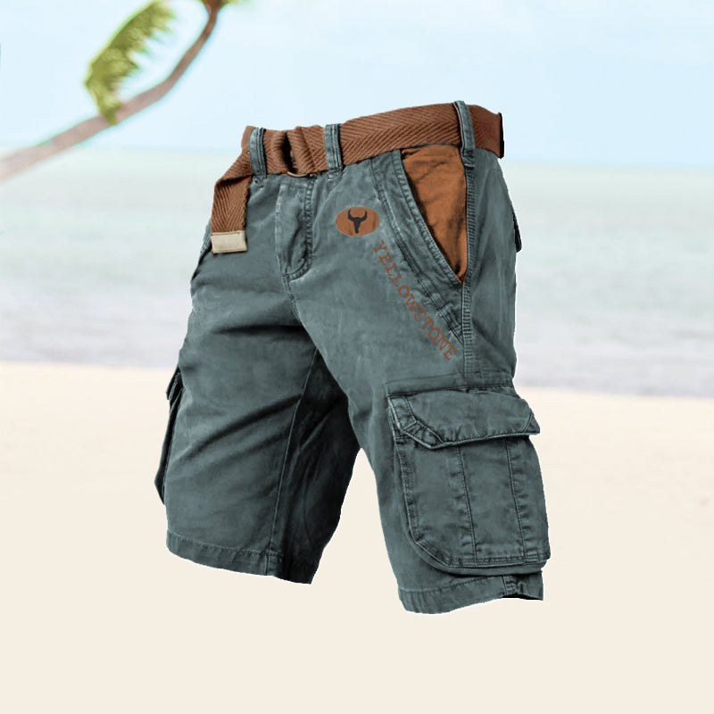 Shorts cargo uomo estivi con tasche multiple