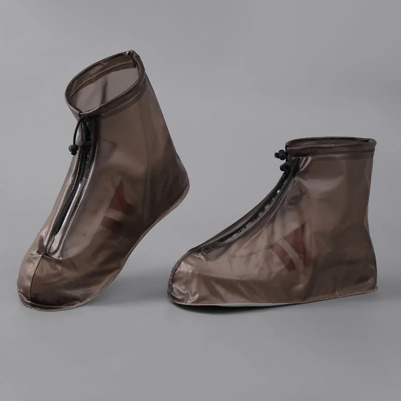 Copriscarpe impermeabili con zip frontale e coulisse regolabile