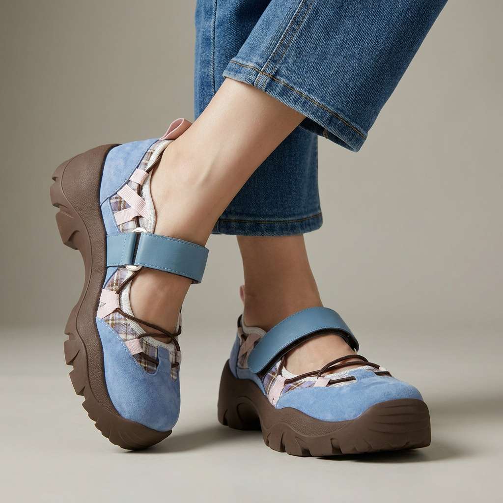 Mocassini donna comfort con cinturino regolabile