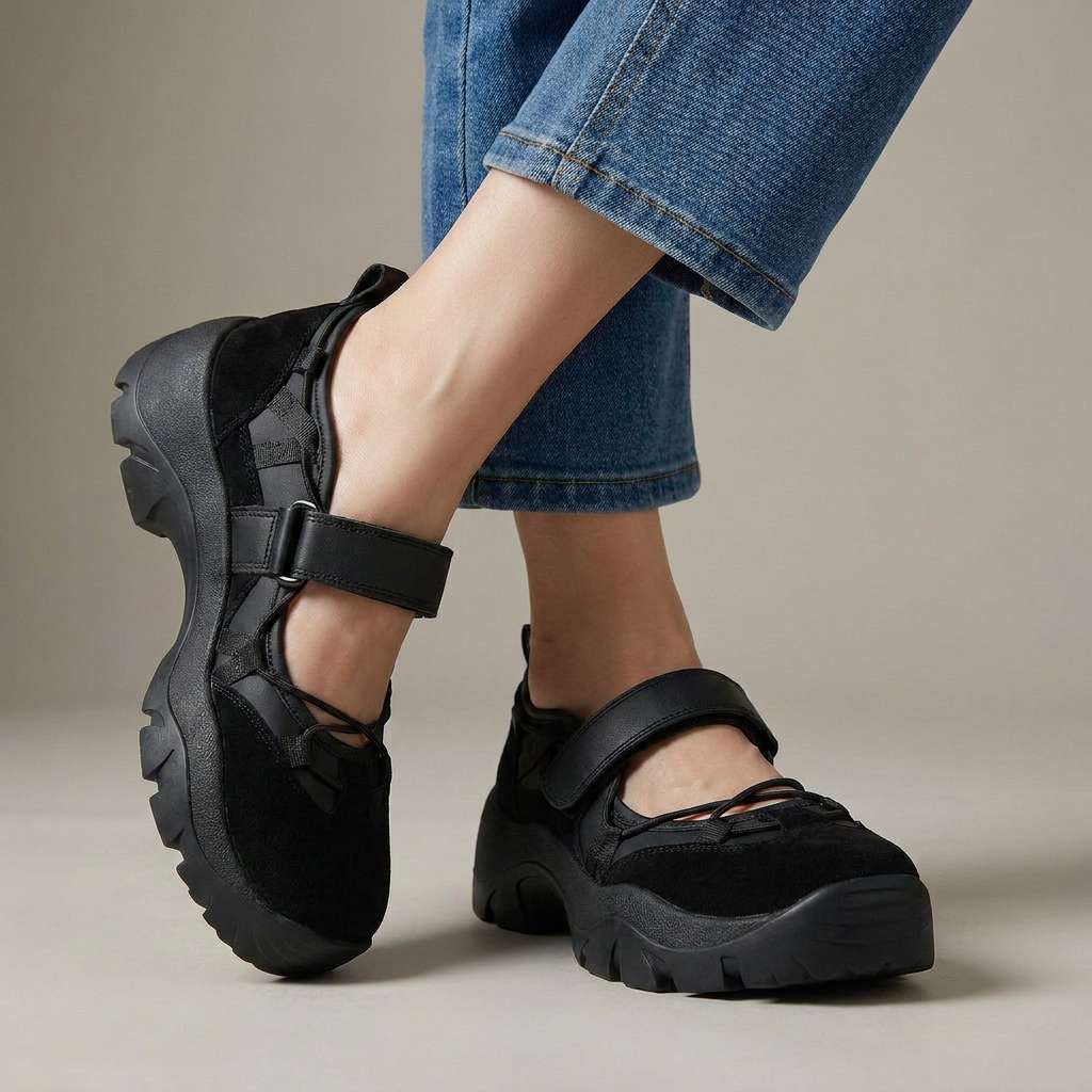 Mocassini donna comfort con cinturino regolabile