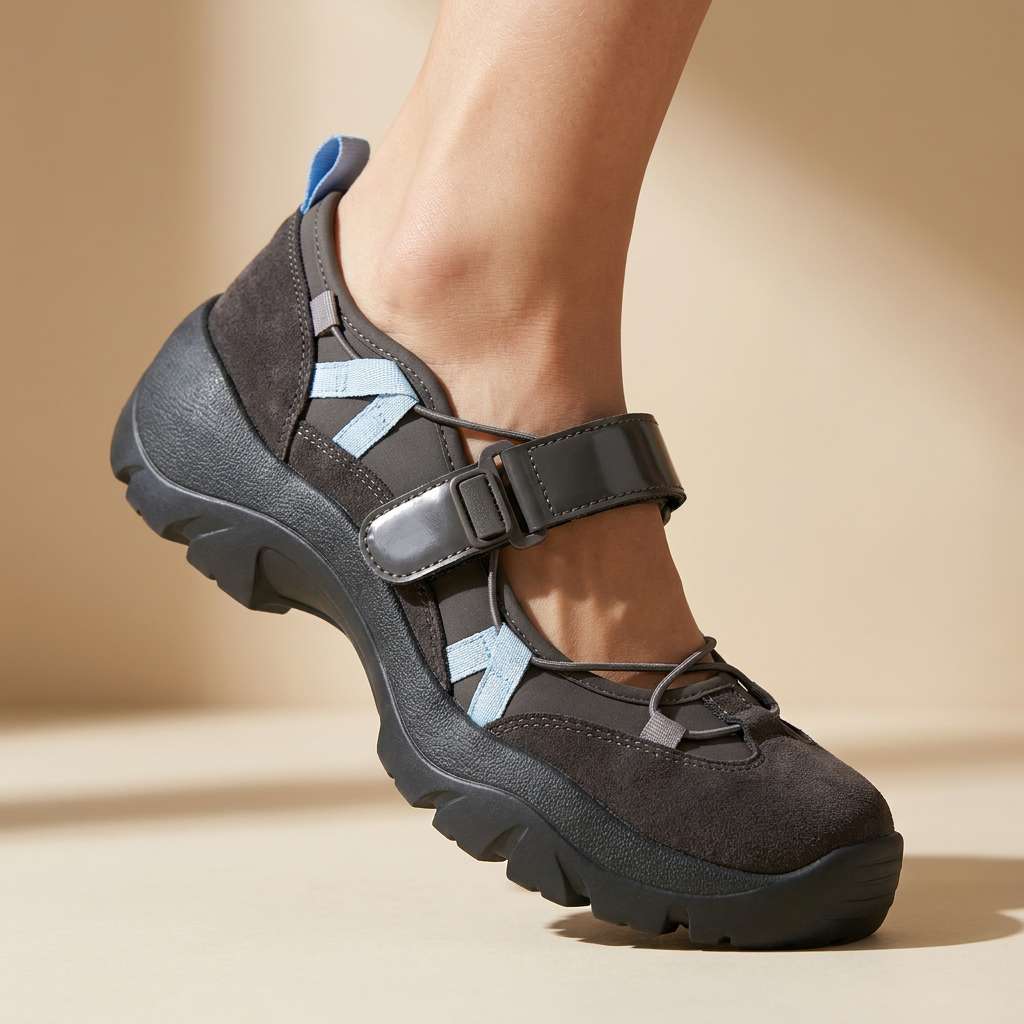 Mocassini donna comfort con cinturino regolabile