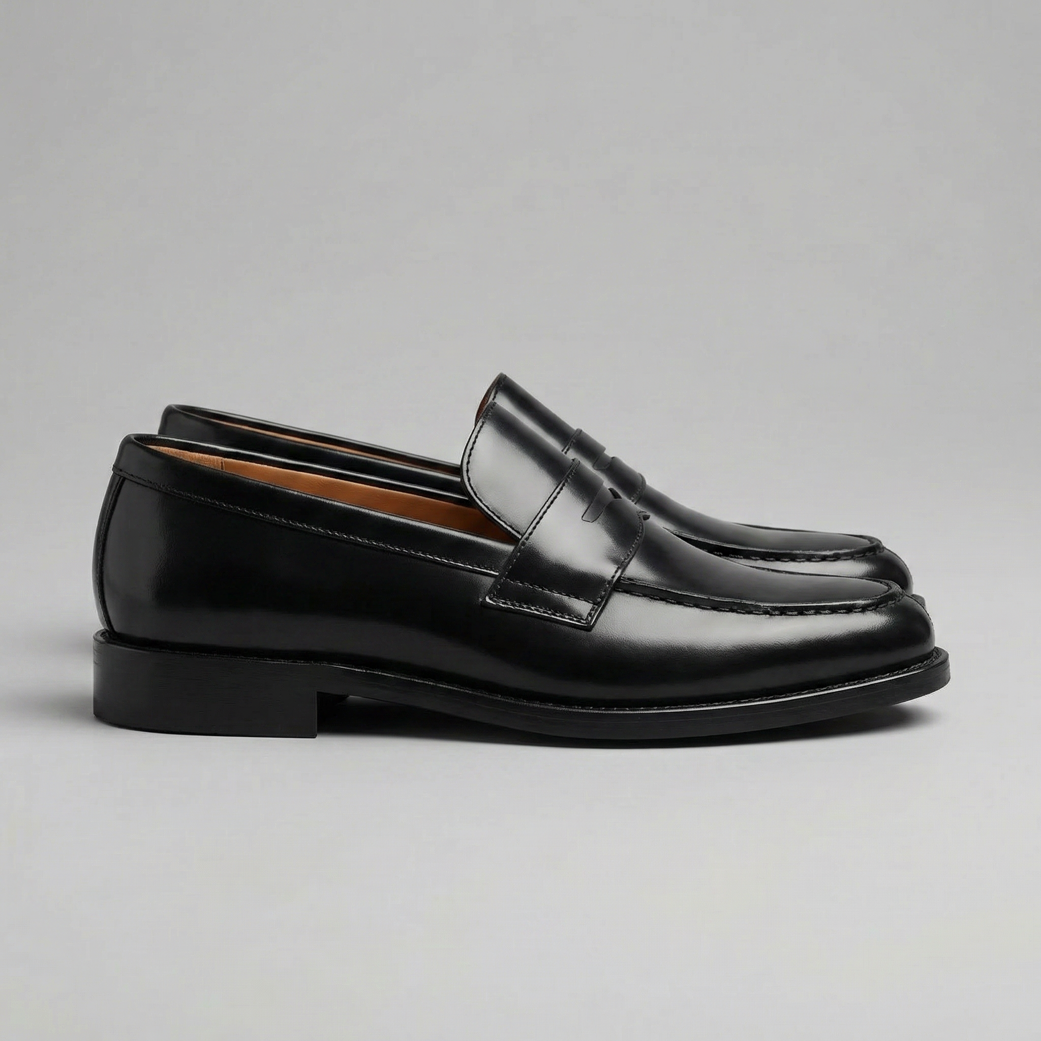 Mocassini penny uomo in pelle slip-on elegante