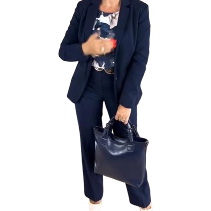 Completo donna tre pezzi con blazer elegante e pantaloni coordinati
