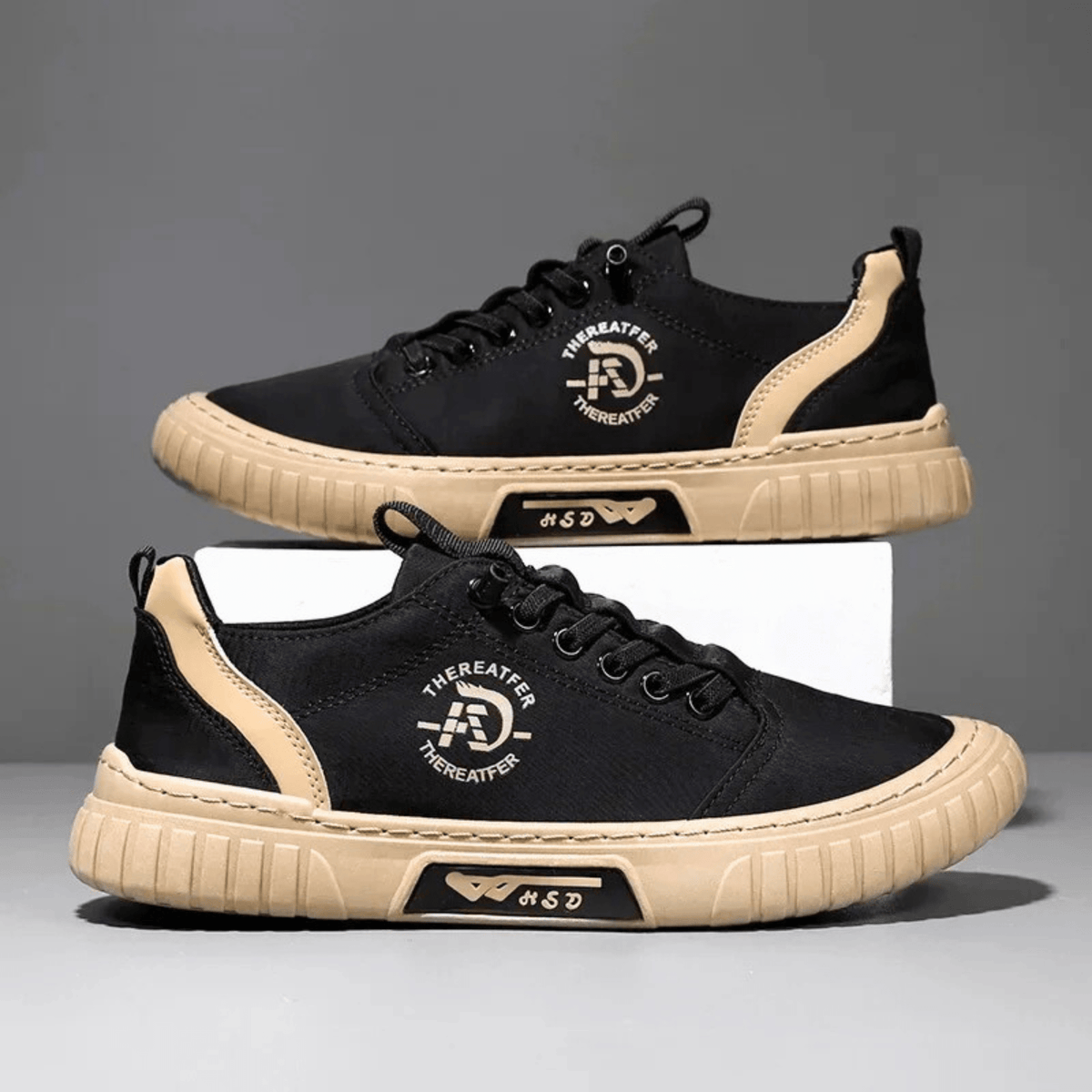 Sneakers uomo casual leggere con suola spessa